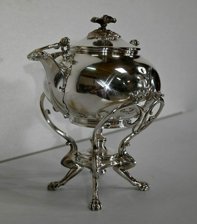 Samovar In Silver Metal, Maison Christofle   Early 20th Century photo furniture