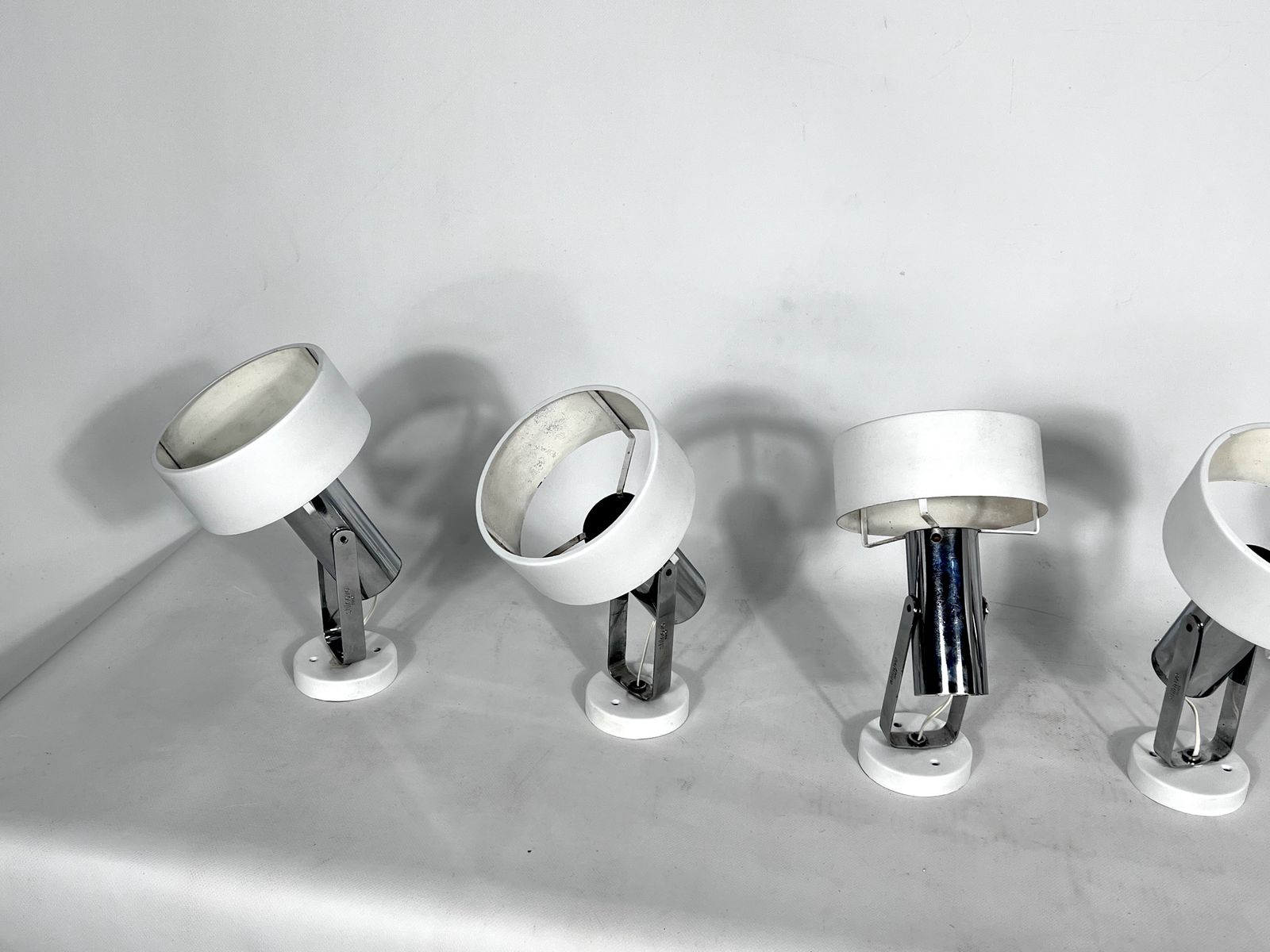 Stilnovo Milano, Set Of Five Orientable Wall Lights From 50s photo Lighting