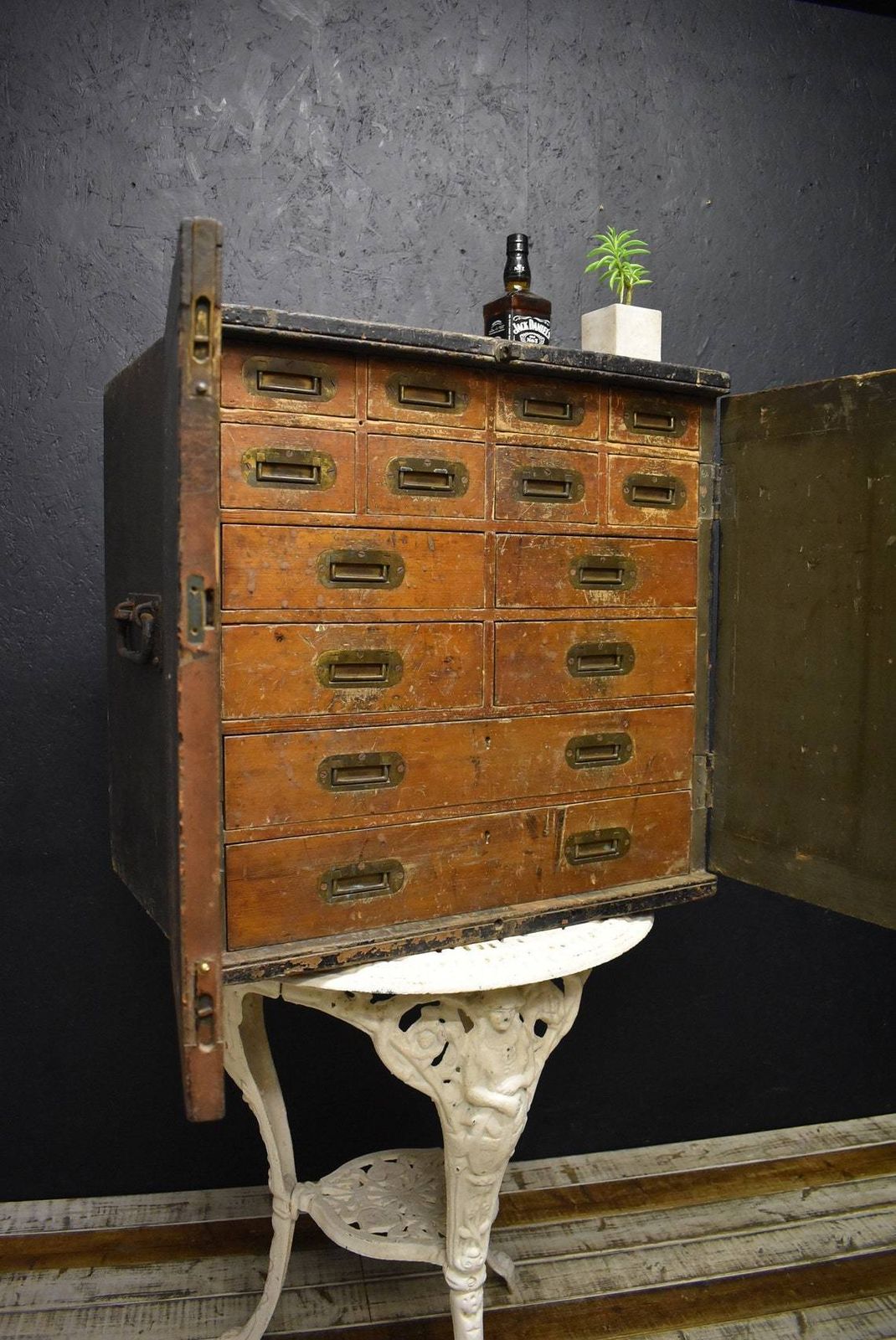 Military Campaign Chest Of Drawers / Strong Box photo buy