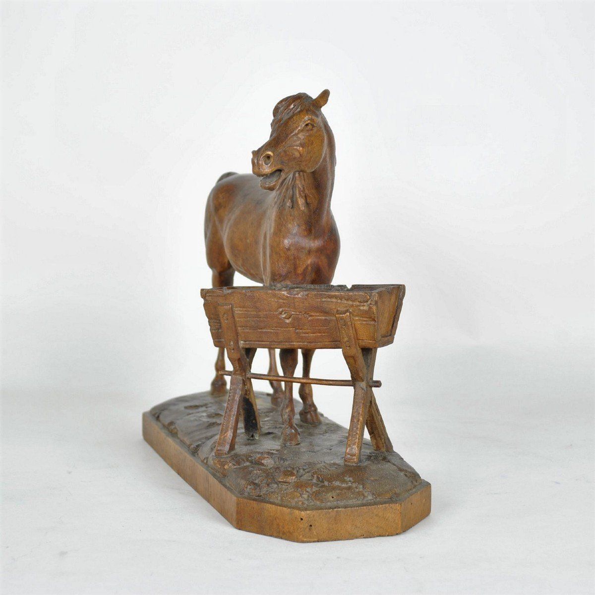 Carved Wooden Horse, Black Forest, Xixth Century photo furniture