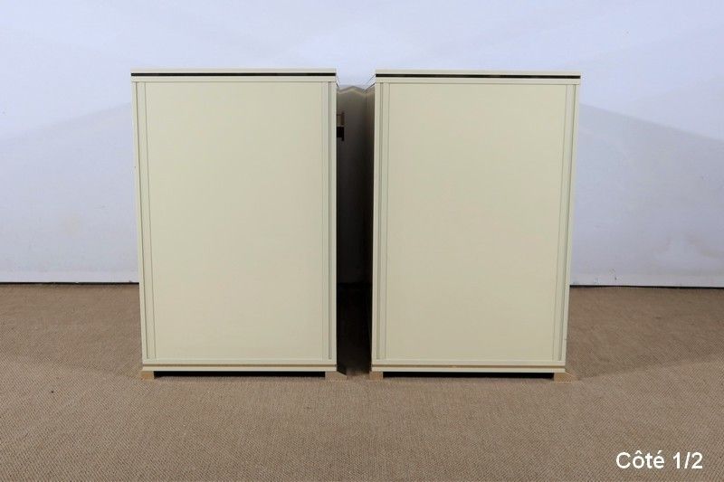 photo buy Pair Of Small Sideboards, Signed Pierre Vandel – 1970
