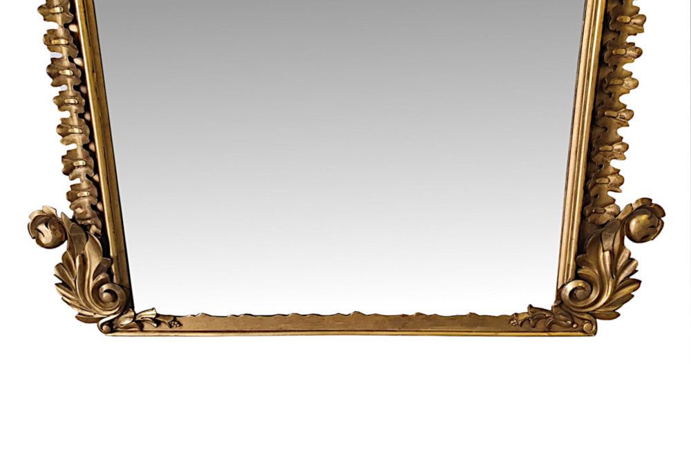 A Very Fine Early 19th Century Irish William IV Giltwood Overmantle Mirror photo Home Decor
