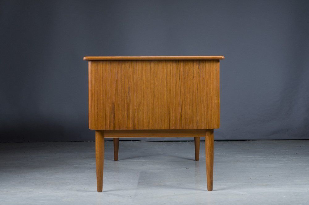 Mid Century Danish Modern Teak Desk By Svend Madsen For Falster, 1970s photo buy