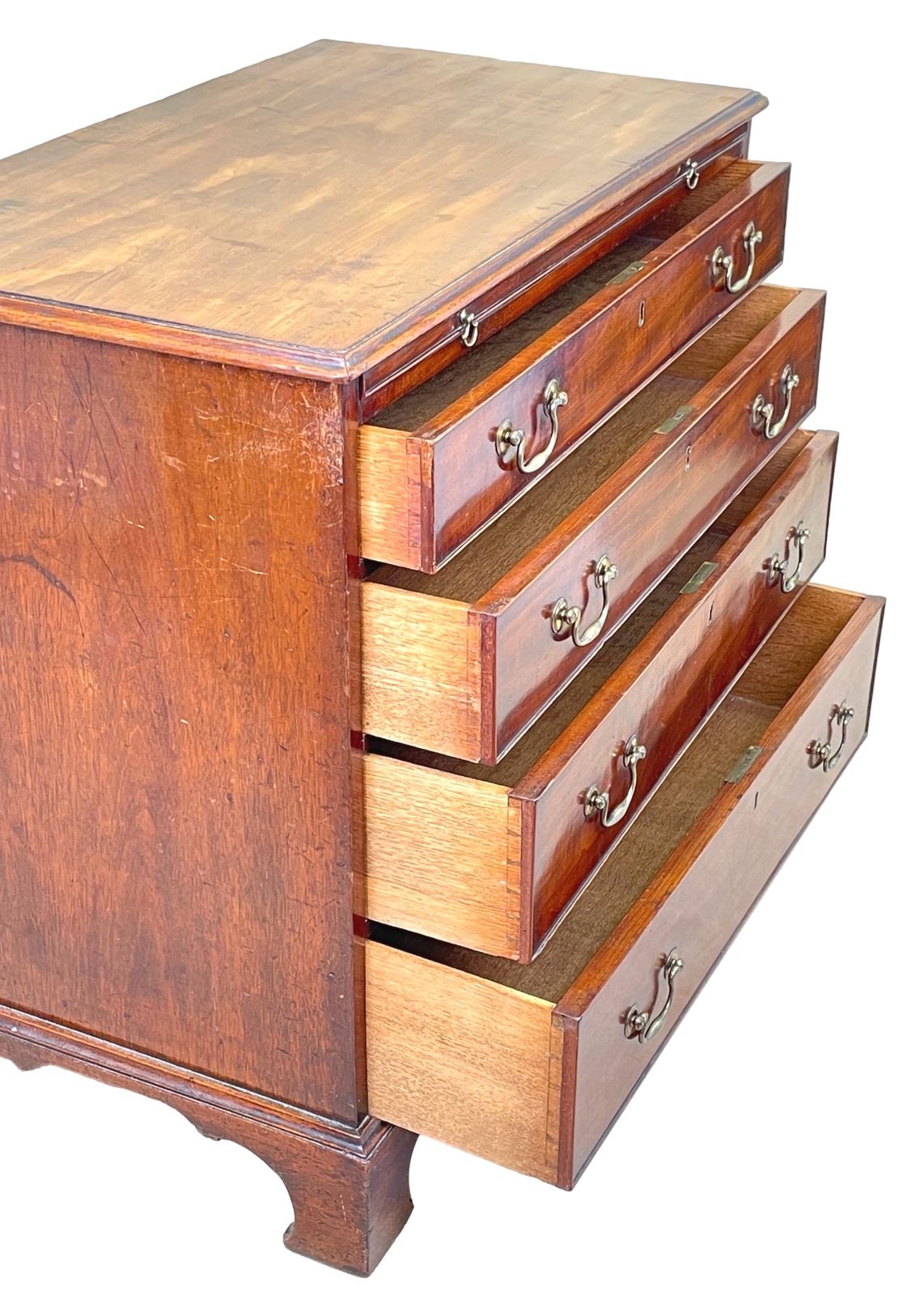 Georgian 18th Century Mahogany Chest With A Slide (England, Circa 1760) photo buy