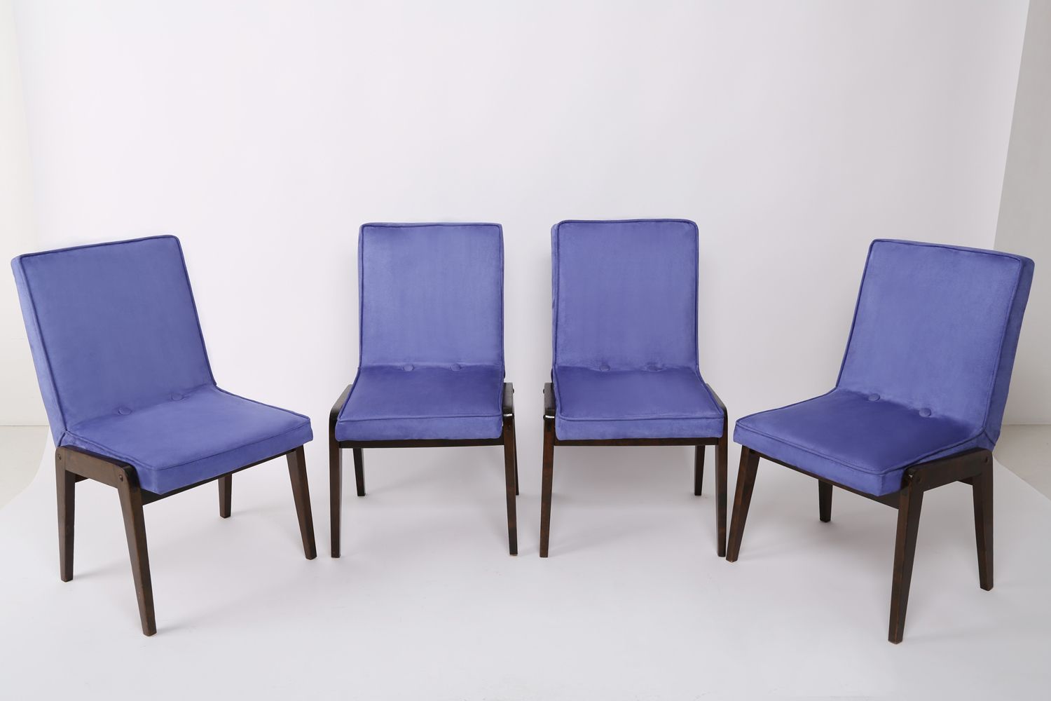 Set Of Four 20th Century Mini Aga Pantone Ultra Violet Chairs, 1960s