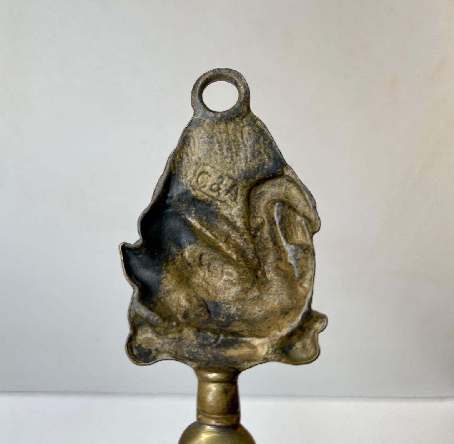 Antique English Brass Shoe Horn From Cross & Assinder, Birmingham photo Home Decor