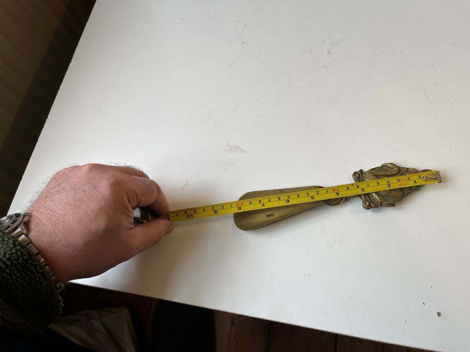Antique English Brass Shoe Horn From Cross & Assinder, Birmingham photo 242.0