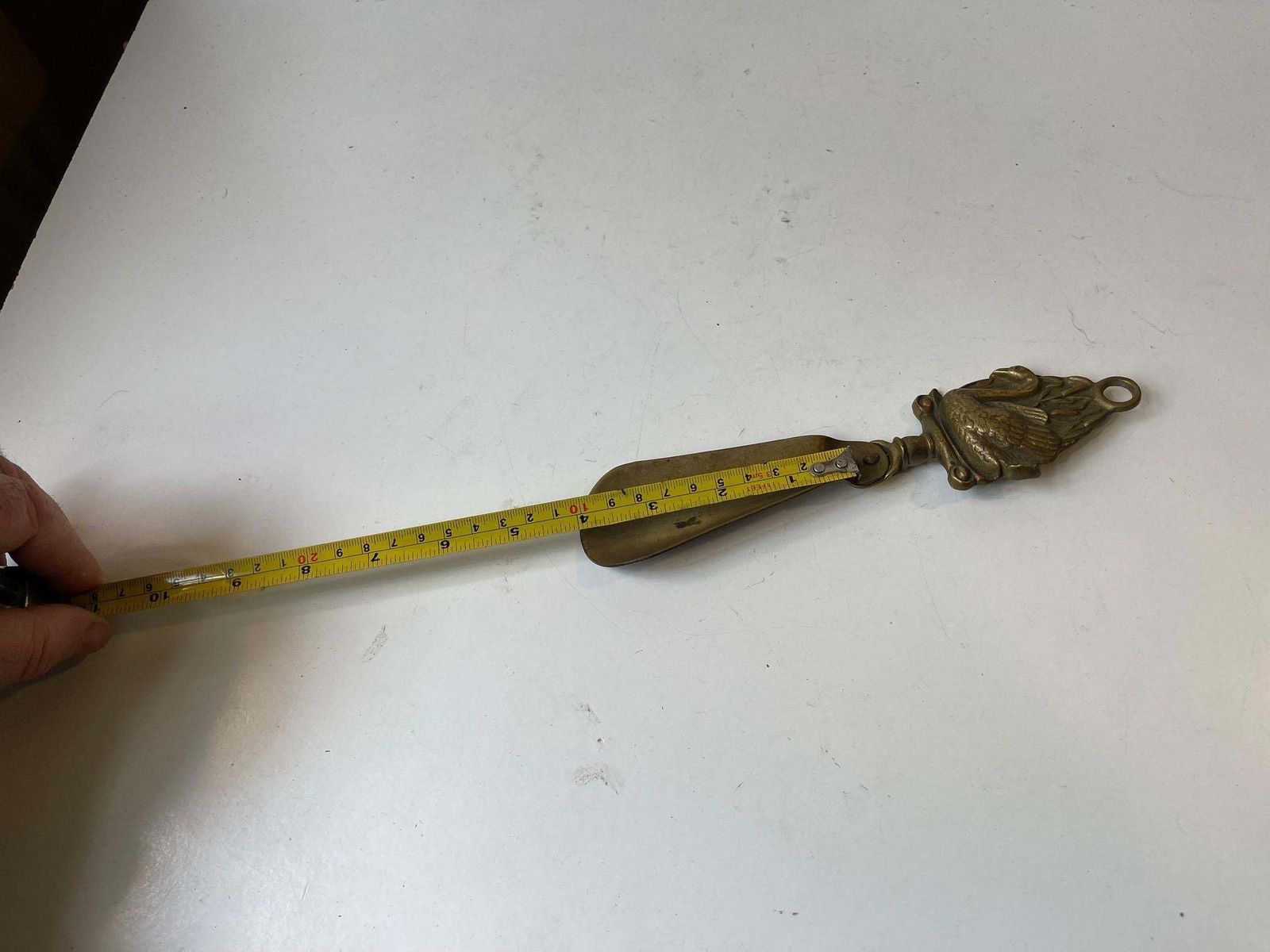 Antique English Brass Shoe Horn From Cross & Assinder, Birmingham photo vinterior