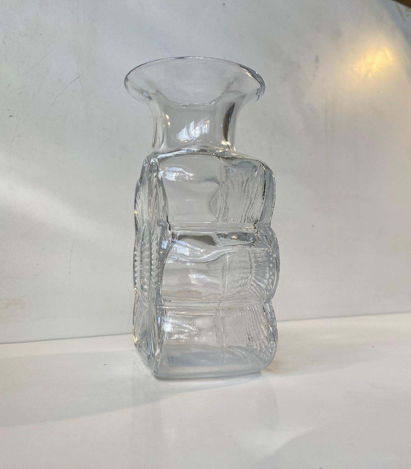 Tamara Aladin Amuletti, Sunflower Glass Vase For Riihimäen Lasi, 1970s photo for sale
