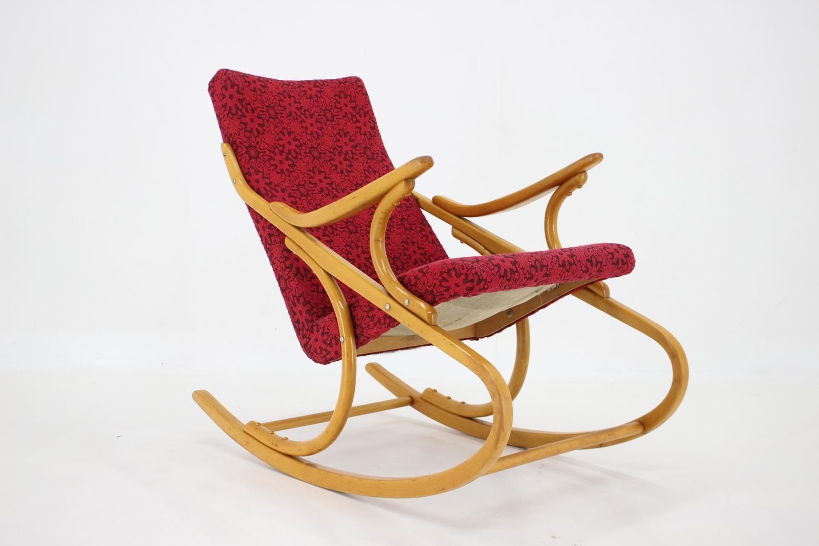 1970s Beech Rocking Chair By Ton, Czechoslovakia photo furniture