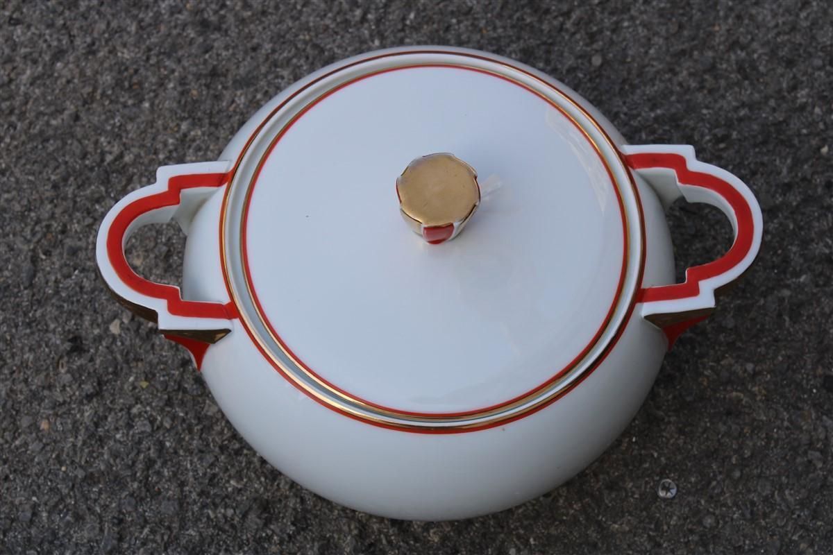 Porcelain Tureen Laveno Verbano Guido Andloviz, 1940 photo Home Decor