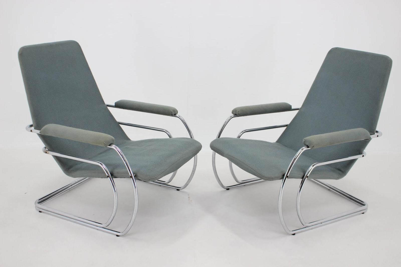 1970s Pair Of Rare Tubular Armchairs photo for sale