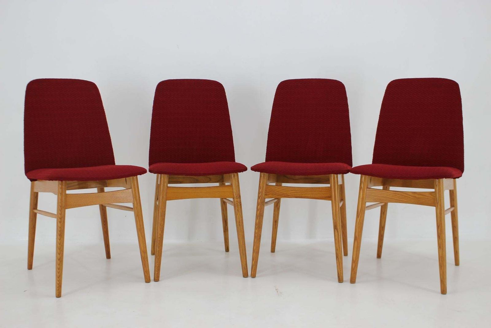 1960s Set Of Four Elm Dining Chairs,Czechoslovakia photo furniture