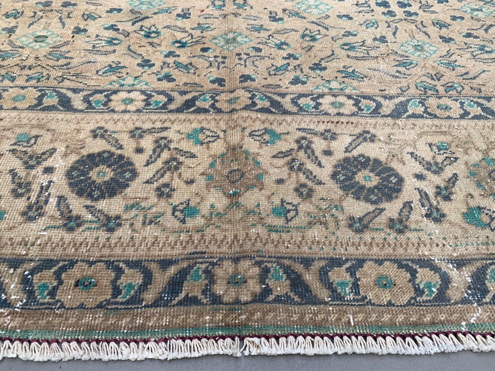 Vintage Turkish Rug 289x193 Cm, Tribal Wool Carpet Large photo 935.0