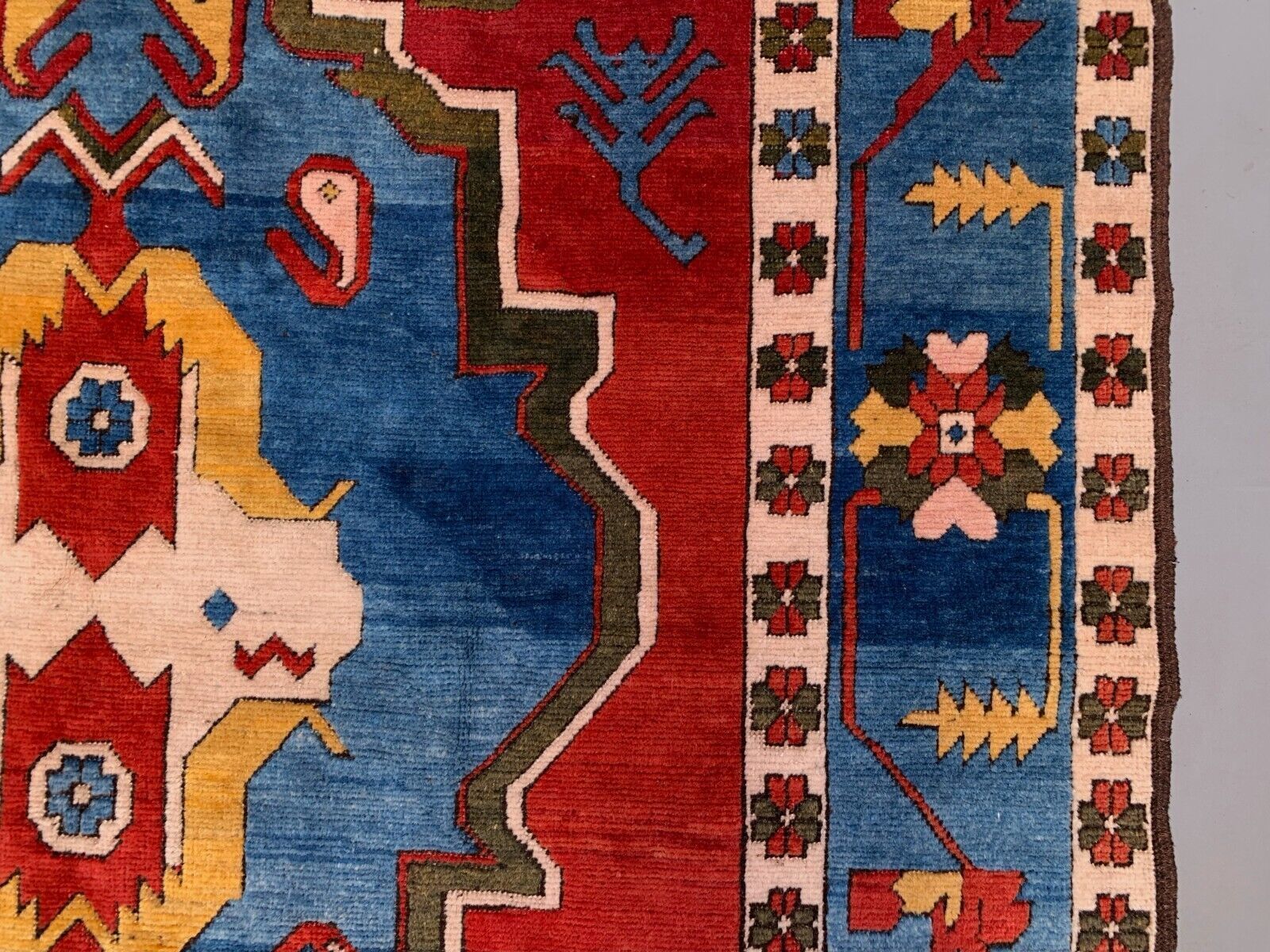 Xl Old Turkish Kazak Rug 306x221 Cm Vintage Carpet, Tribal Large photo buy