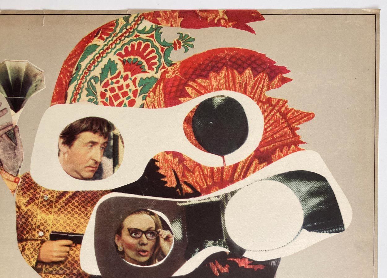 Original Film Poster, The Nice Bourgeois Guy, Stanislav Vajce, 1970, Genuine Czech Vintage Print photo furniture