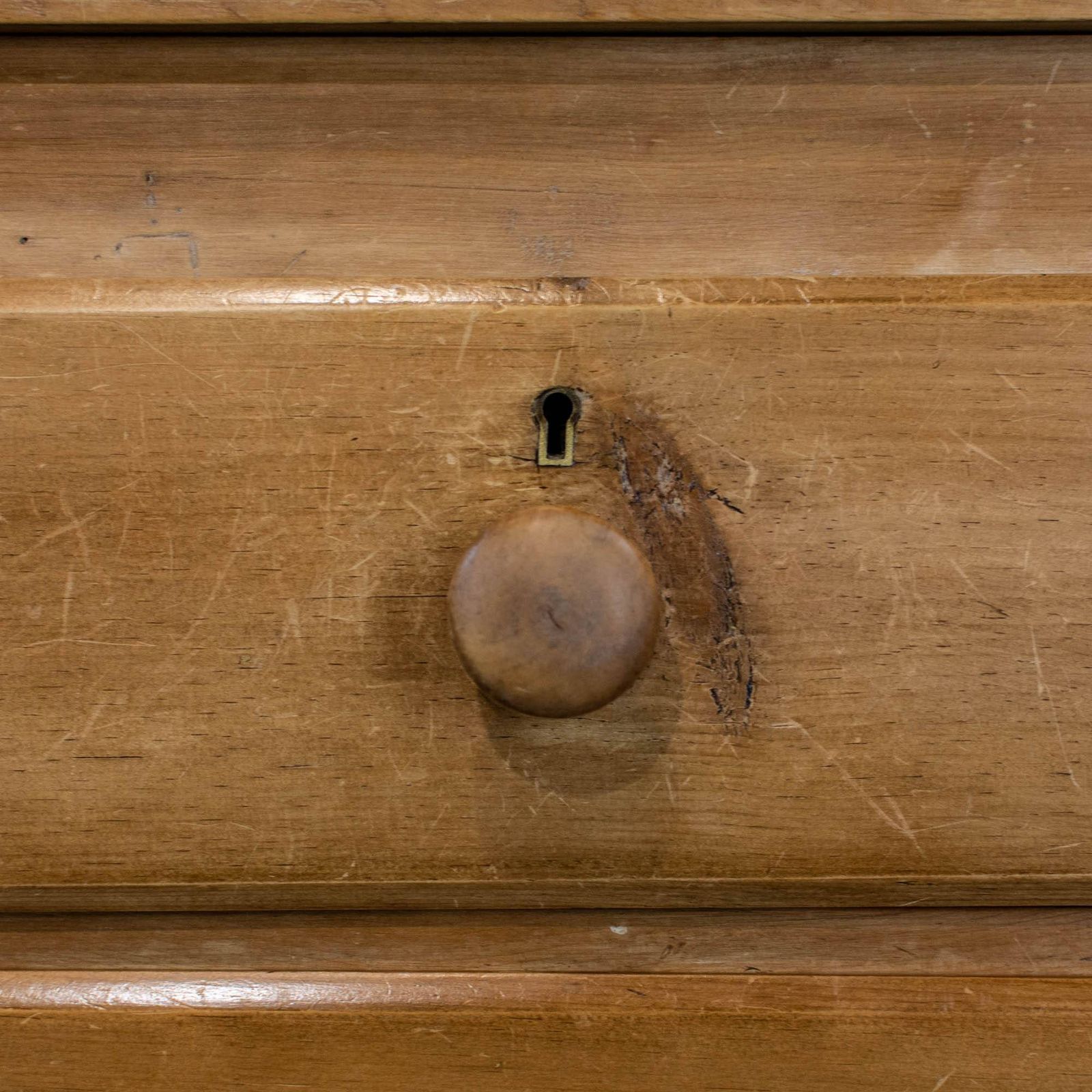 Antique Pine Chest Of Drawers With Gallery photo vintage