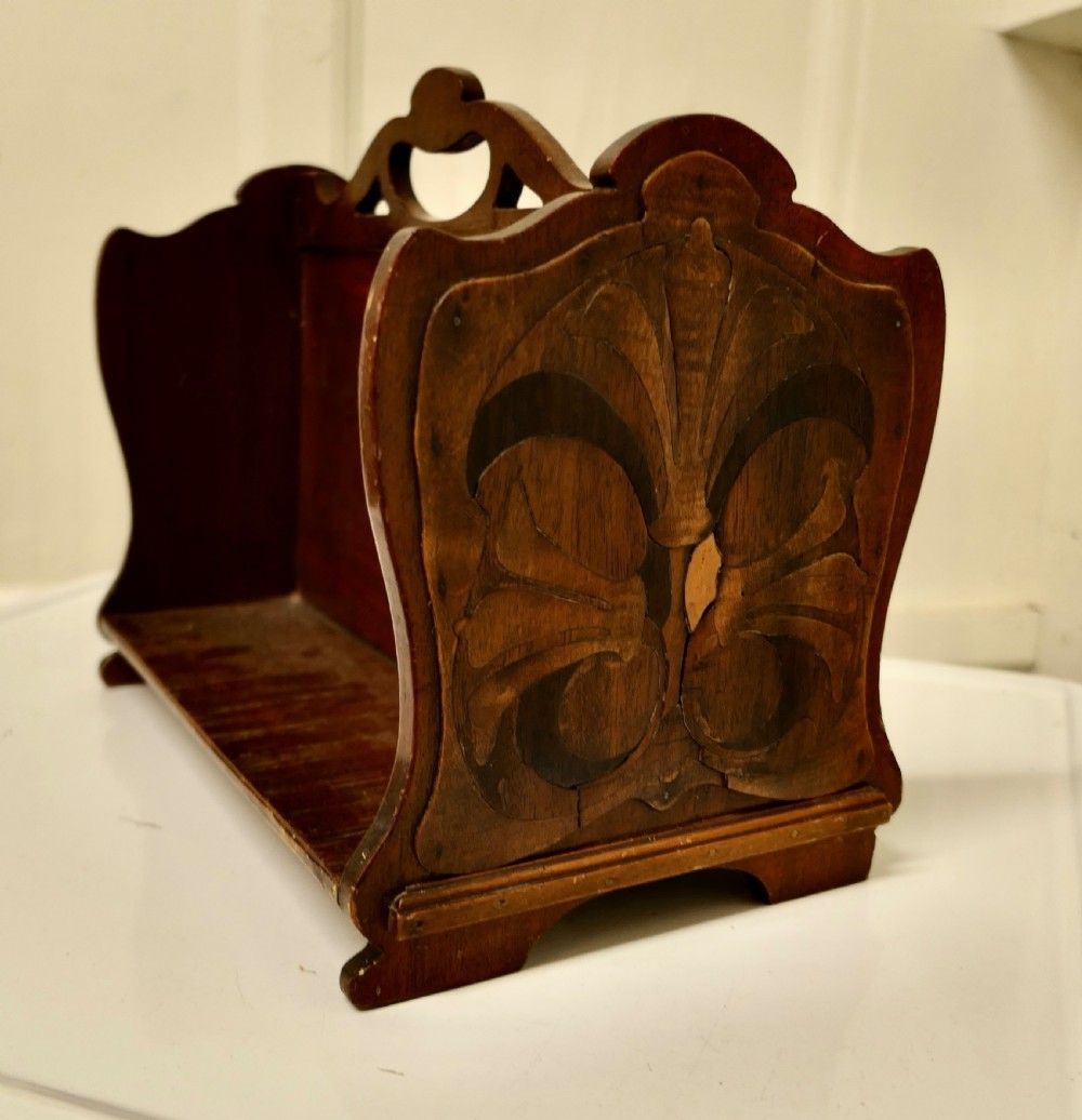 Desk Top Marquetry Occasional Book Tidy
