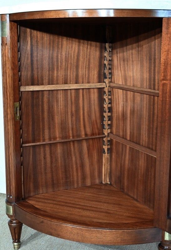 photo vintage Corner In Solid Mahogany, Louis XVI Style   Mid 20th Century