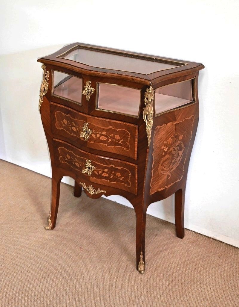 Small Chest Of Drawers In Mahogany, Louis XV Style   Late 19th Century photo for sale