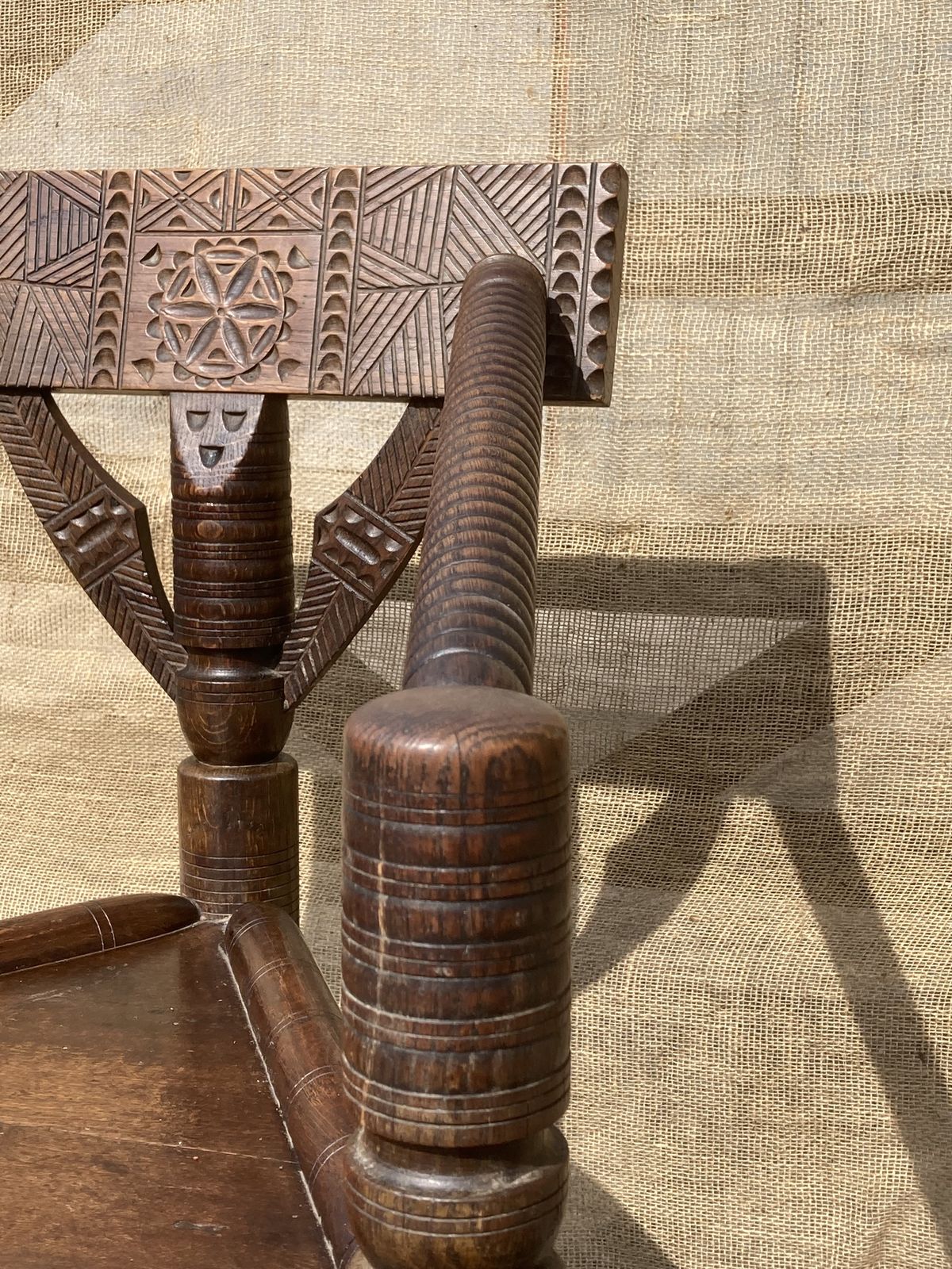 Victorian Oak Woodturners Chair photo buy