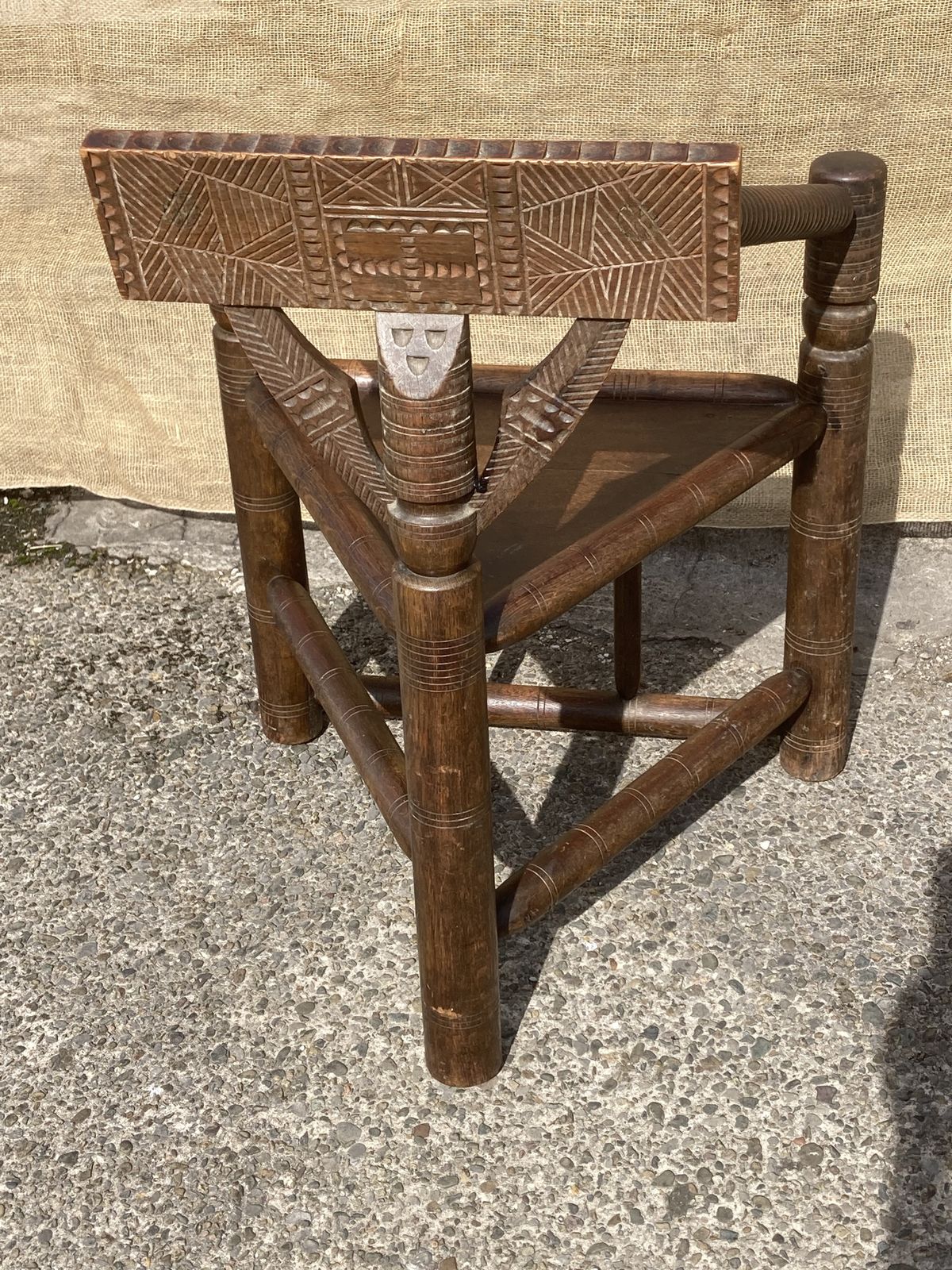photo for sale Victorian Oak Woodturners Chair