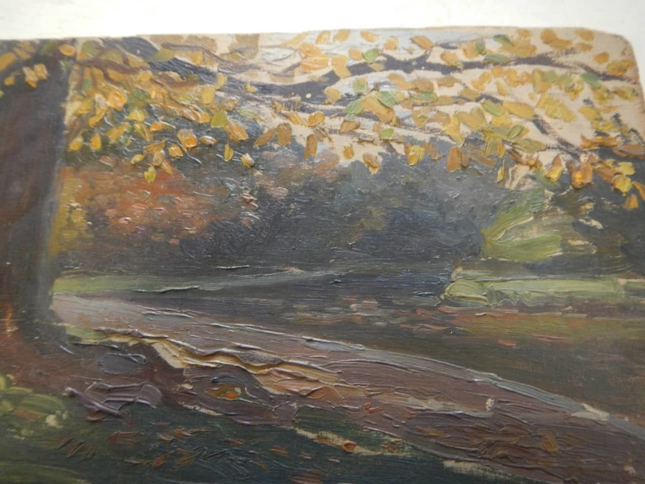 Oil Painting Des Champs "Wood" photo for sale