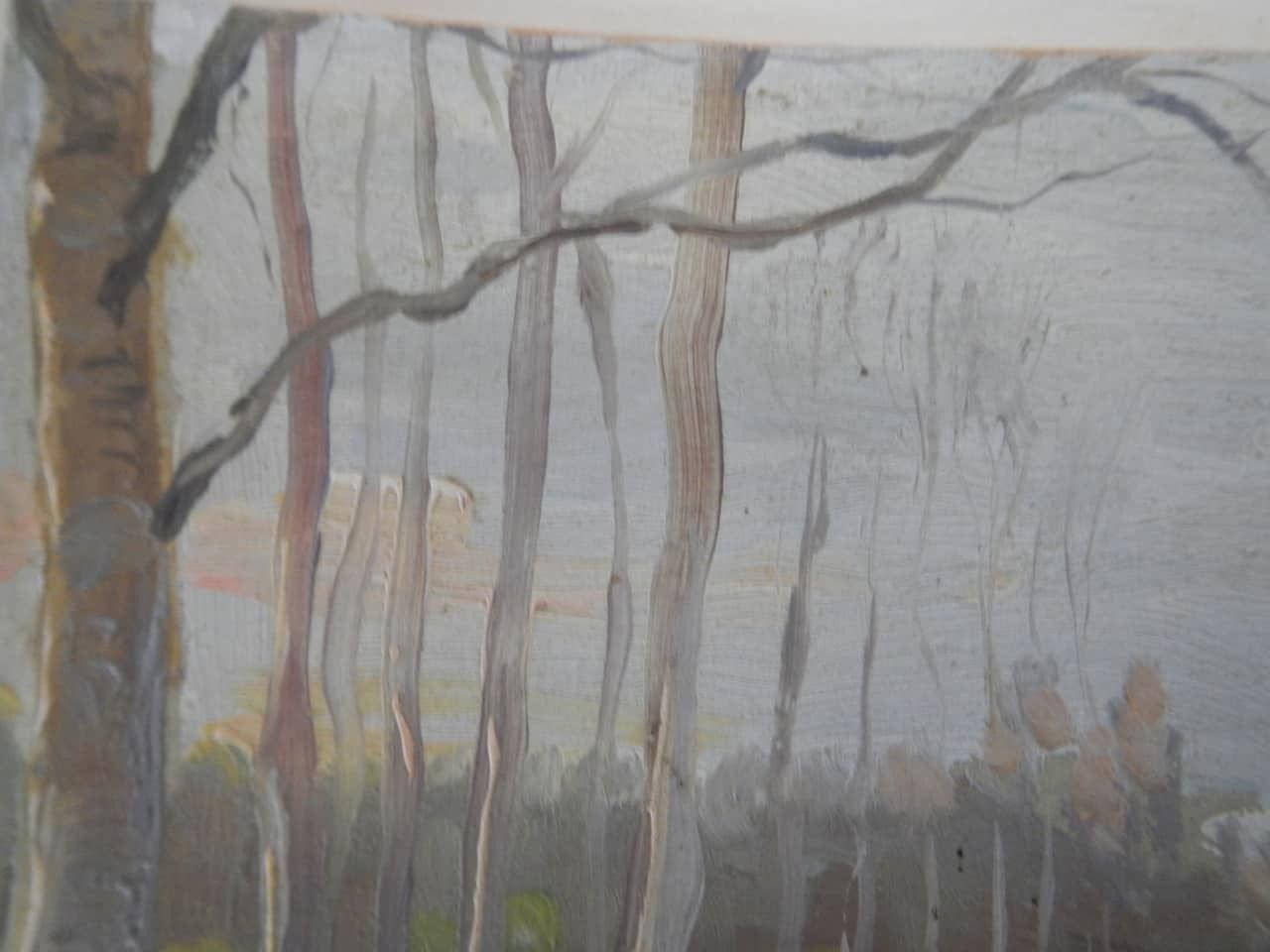 Painting Oil By Des Champs "Bell Tower" photo 499.2