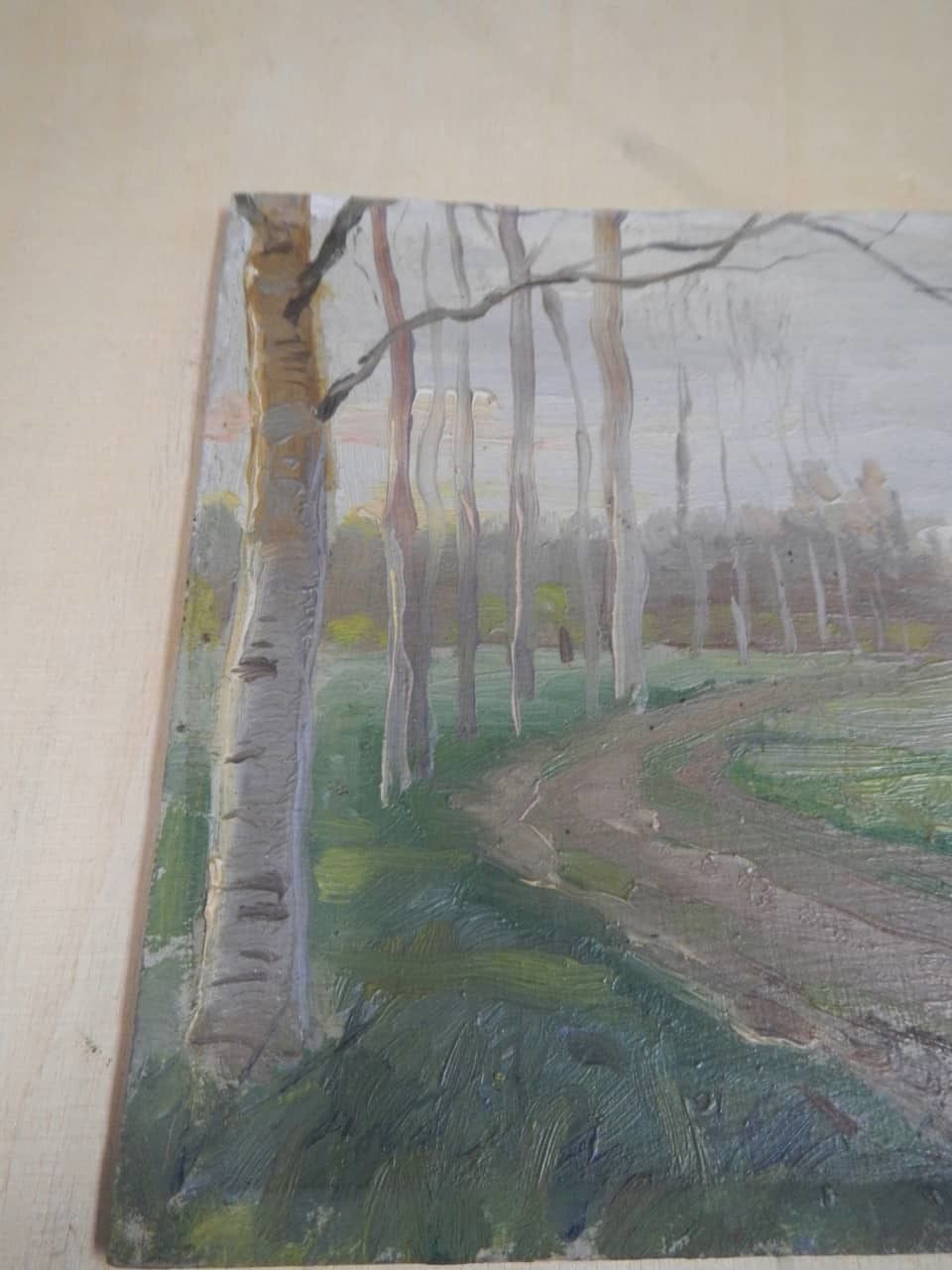 photo for sale Painting Oil By Des Champs "Bell Tower"