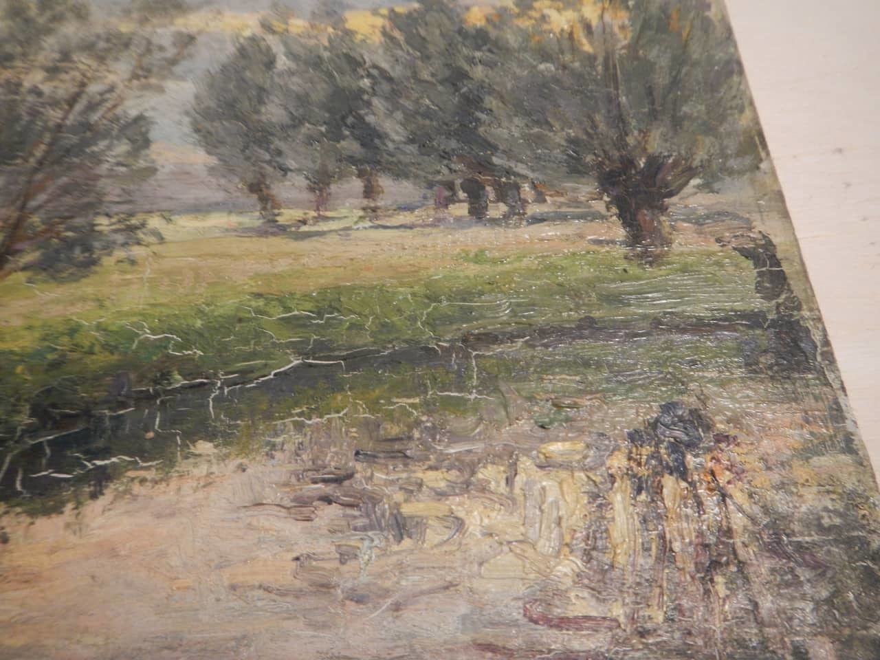 Oil Painting By Des Champs "River" photo for sale