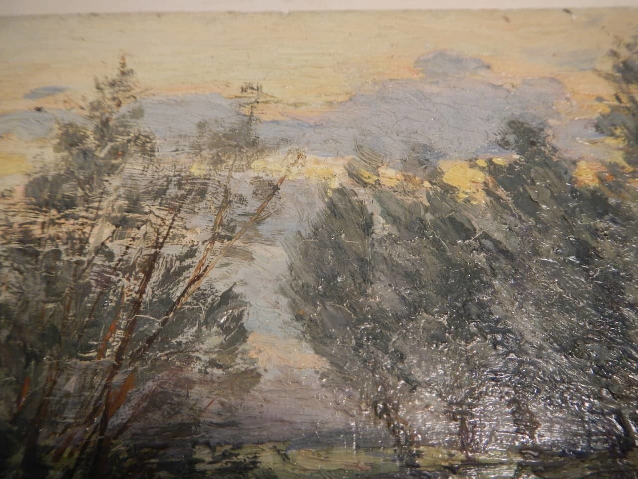Oil Painting By Des Champs "River" photo vinterior