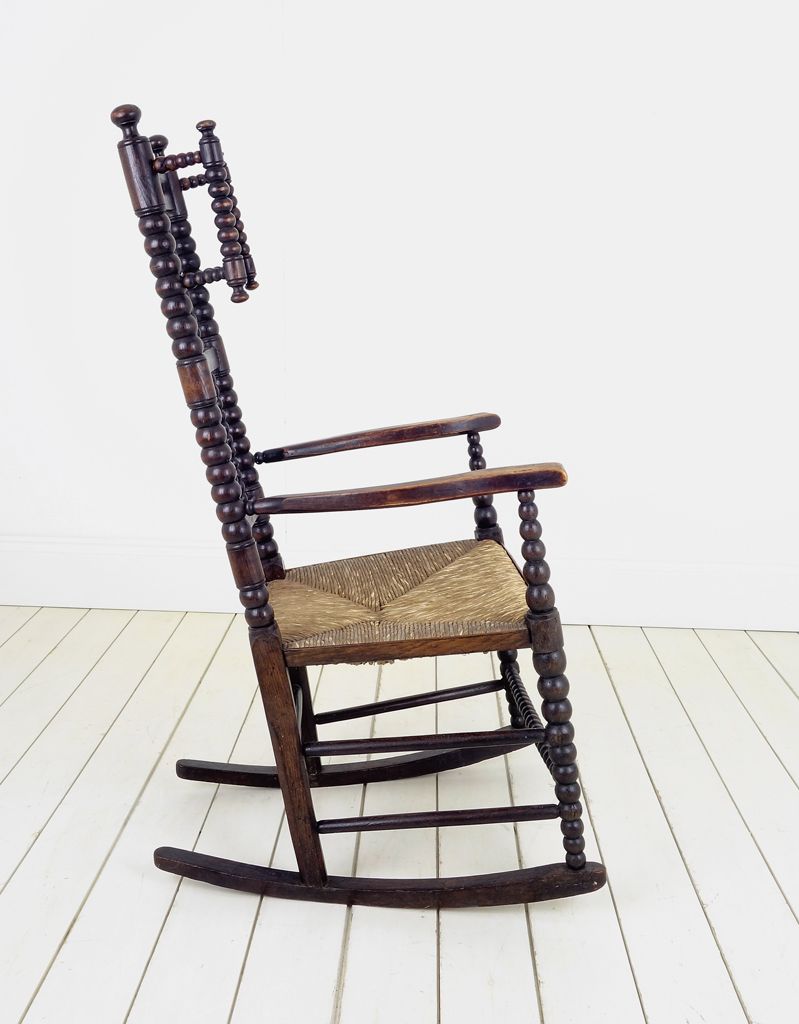 A Lancashire Bobbin Rocking Chair photo for sale