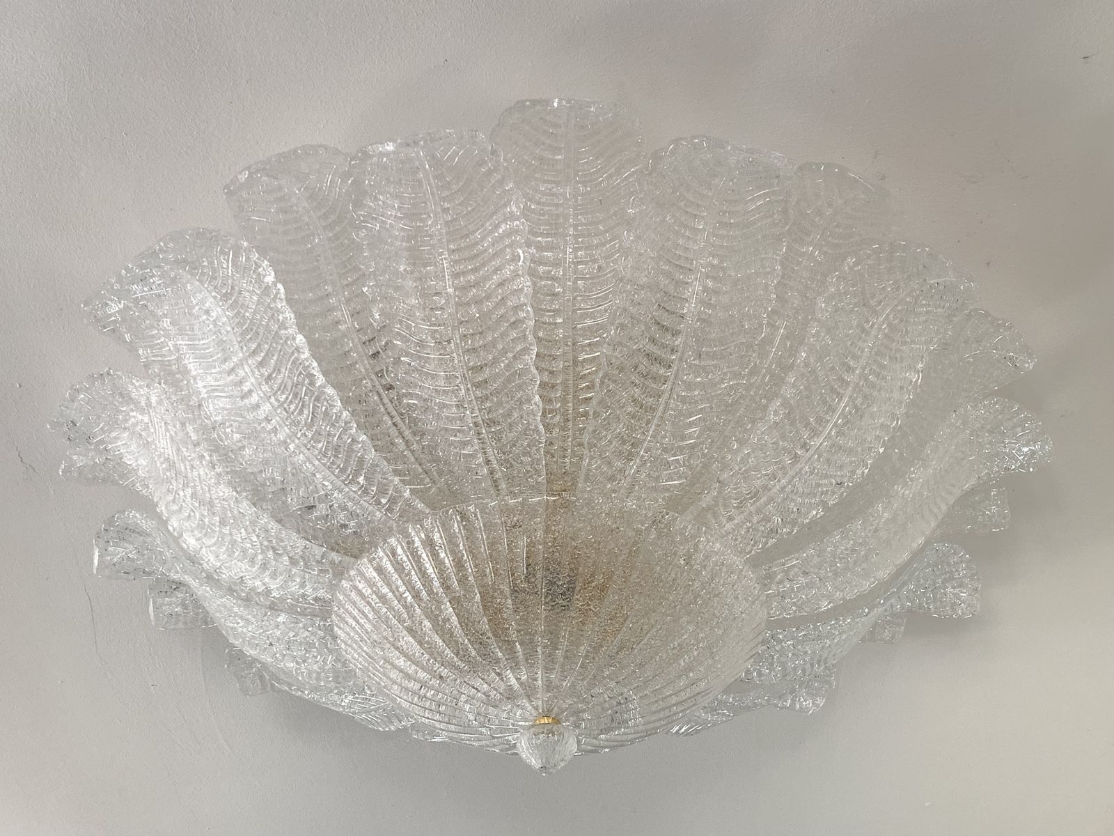 Impressive Murano Glass Sputnik Chandelier Flush Mount Like Mazzega Zuccheri Venini Barovier Style photo buy