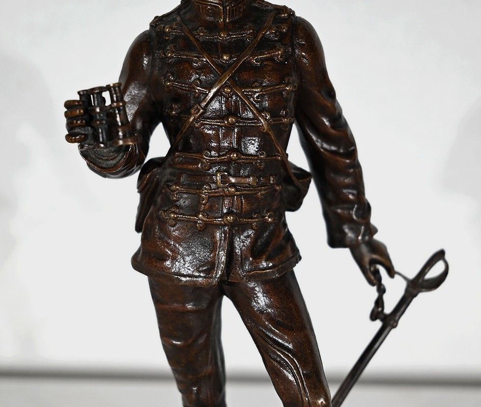 Bronze “Sur La Brèche”, By C. Anfrie – 2nd Half Of The 19th Century photo 1678.9