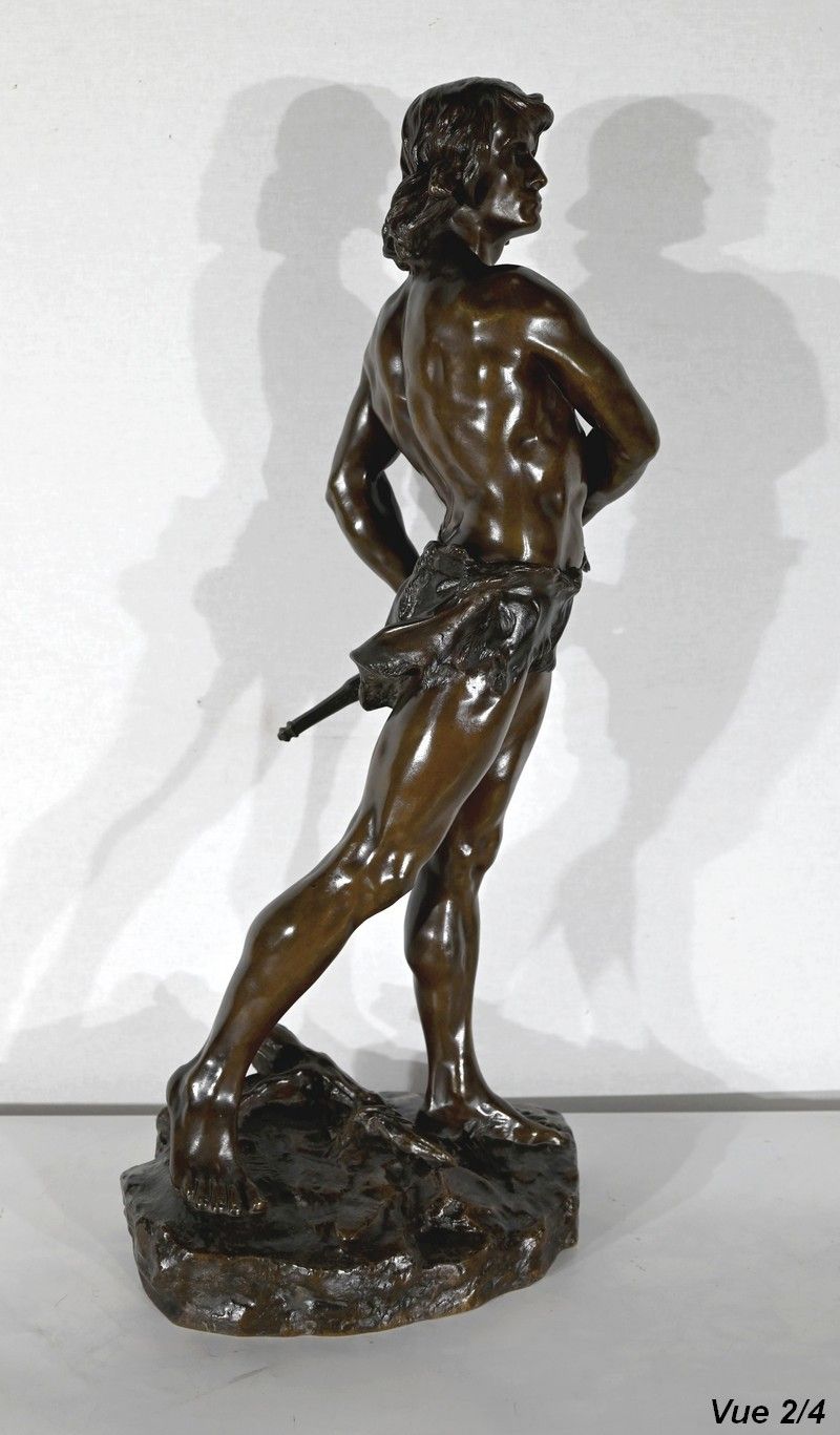 photo furniture Important Bronze The Departure Signed V. Tournier   2nd Half Of The 19th Century
