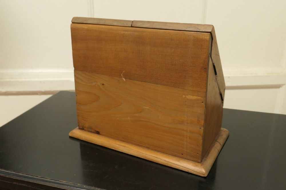 A Charming Victorian Hand Carved Pine Stationary Box photo buy