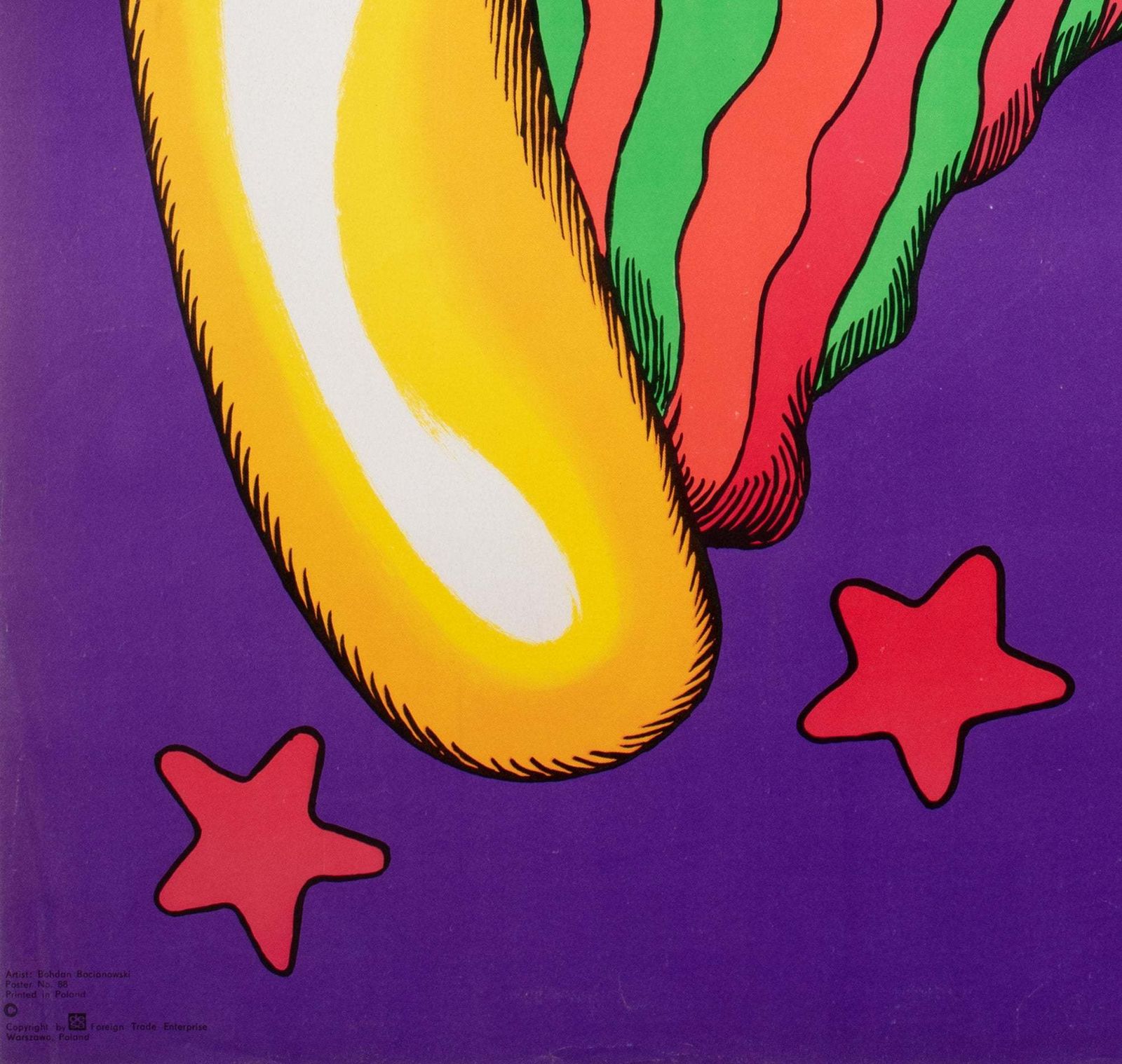 Cyrk Clown Swinging R1979 Polish Circus Poster, Bocianowski photo buy