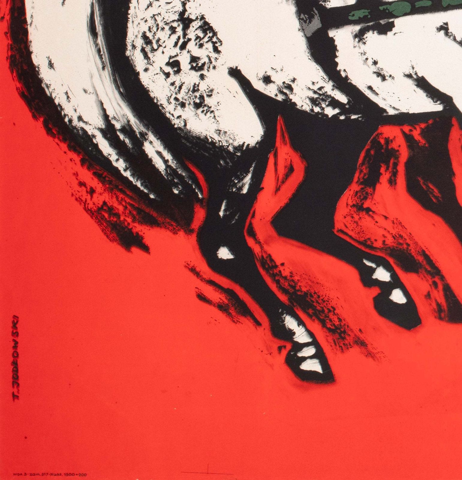 Cyrk Four Horses Of The Apocalypse 1965 Polish Circus Poster, Jodlowski photo vinterior