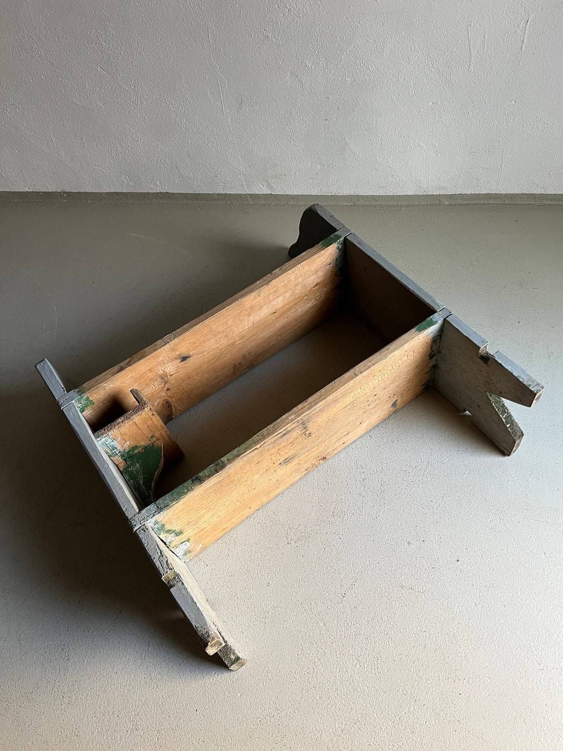 Wabi Sabi Display Shelf | Rustic Blue Painted | Kitchen | Antique photo buy