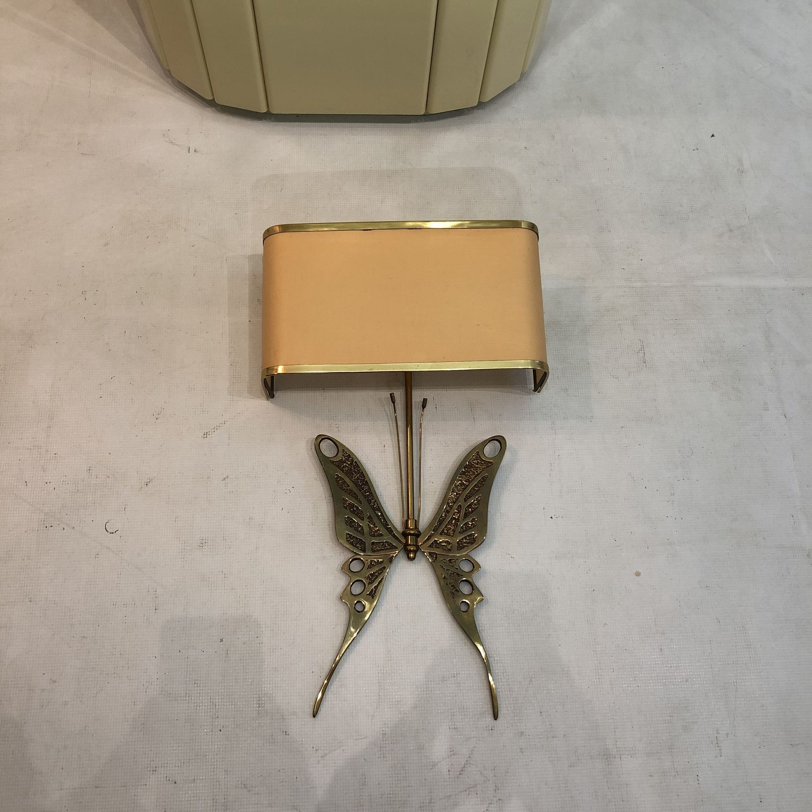 Brass Butterfly Wall Sconce Willy Daro Light Mid Century Modernist 1970s