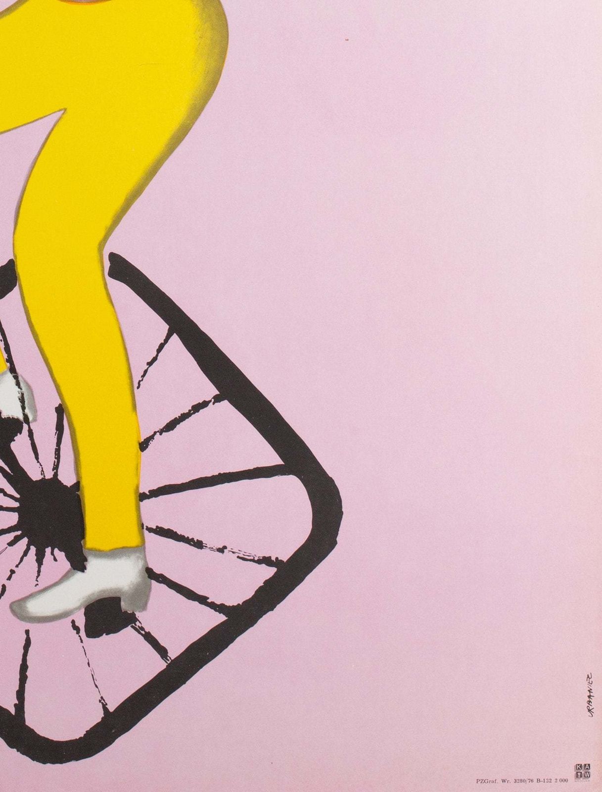 Cyrk Girl On Unicycle R1976 Polish Circus Poster, Urbaniec photo 320.0