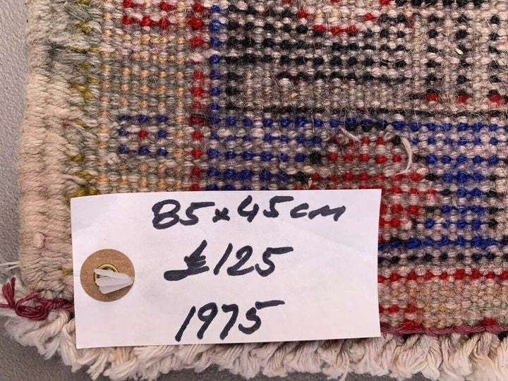 Small Vintage Turkish Rug 85x45 Cm, Short Runner, Tribal, Shabby Chic photo Textiles