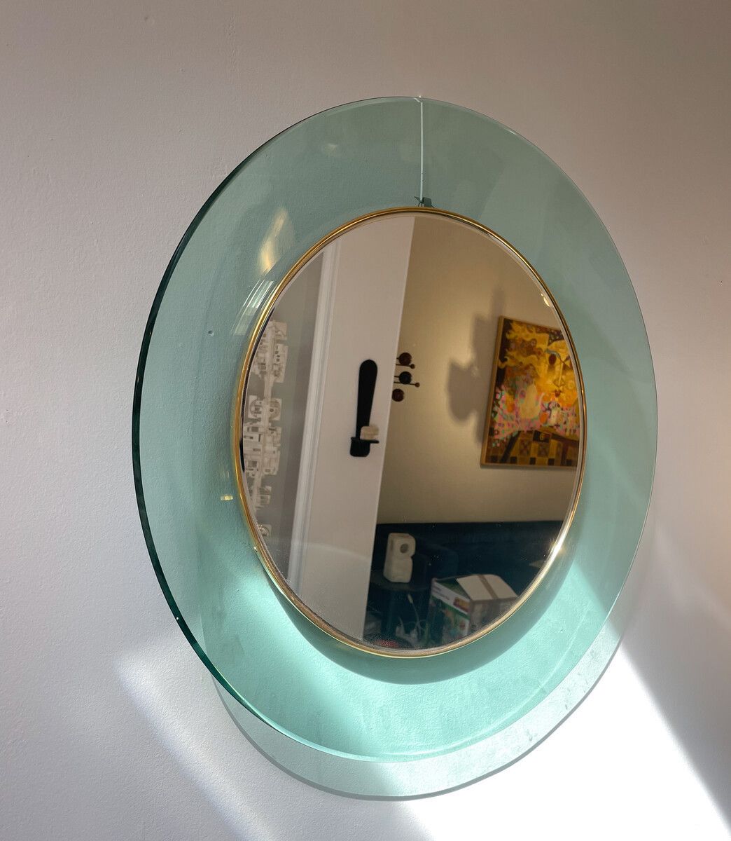 Mid Century Modern "1699" Mirror By Max Ingrand For Fontana Arte photo for sale