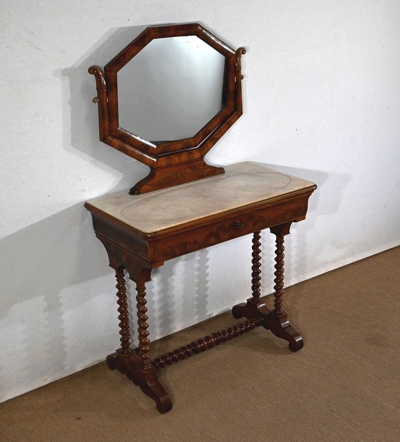 Small Mahogany Dressing Table, Louis Philippe Period   1st Part Of The 19th Century photo furniture