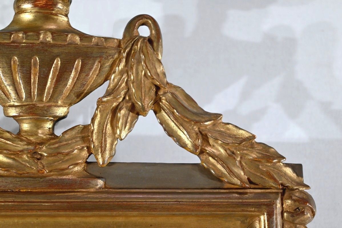 photo furniture Small Mirror In Gilded Wood, Louis XVI Style   Early 20th Century