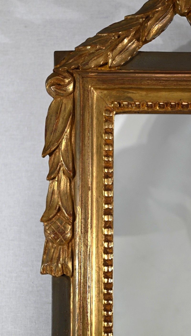 Home Decor Small Mirror In Gilded Wood, Louis XVI Style   Early 20th Century photo
