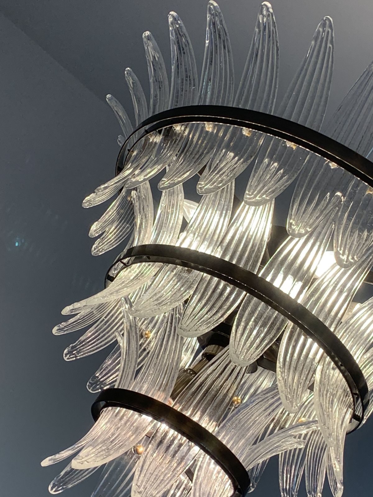 Impressive Murano Glass Sputnik Chandelier Lantern Like Mazzega Zuccheri Venini Barovier Style photo 10912.0
