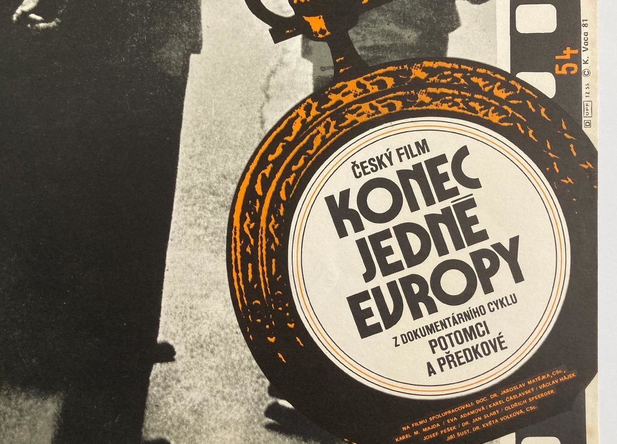 Original Film Poster, The End Of Europe, Karel Vaca, 1981, Genuine Czech Vintage Print photo furniture