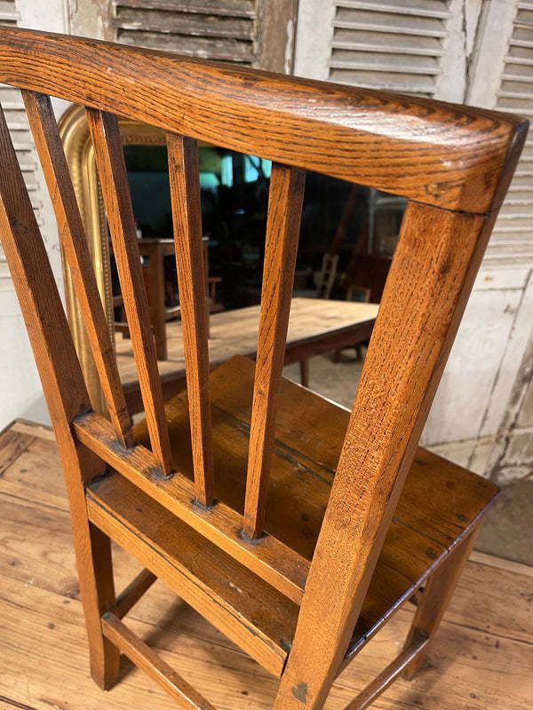 Antique Provincial Georgian Sheraton Suffolk Elm Chair Circa 1790 photo furniture