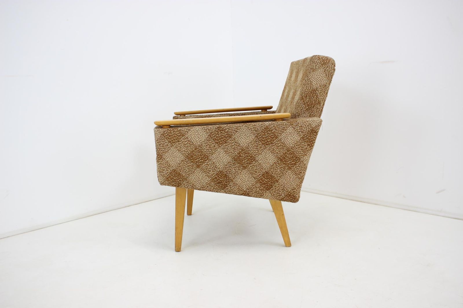 Mid Century Armchair, Czechoslovakia, 1960's photo vintage